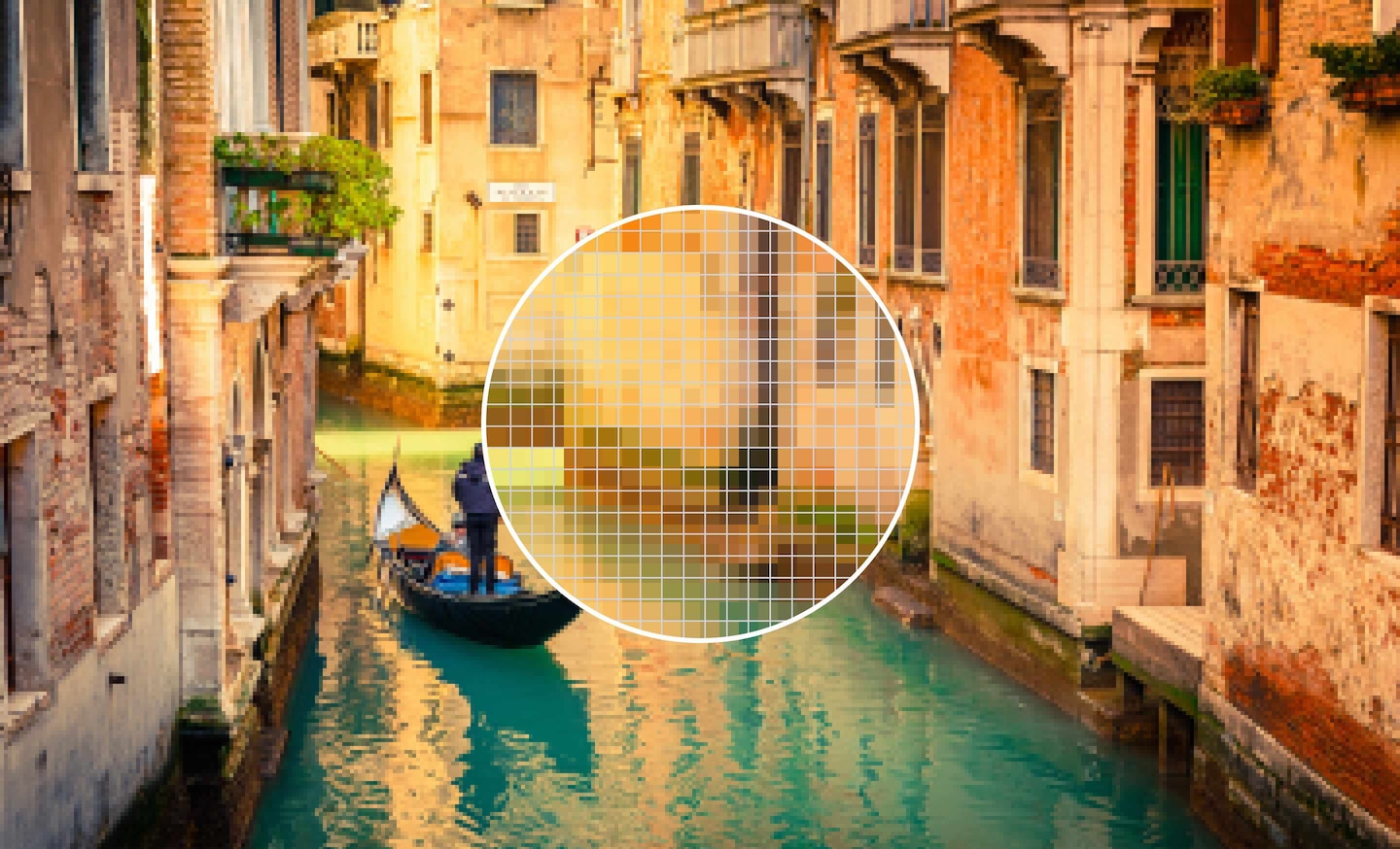 Full HD image of a venetian canal