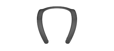 Overhead view of SRS-NB10 Wireless Neckband Speaker in black