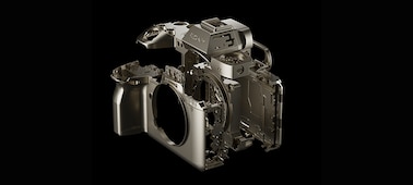 Product image of the camera's magnesium alloy chassis