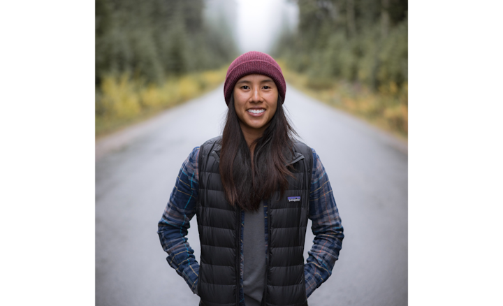 Tiffany Nguyen standing on a road