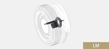 Diagram showing internal locations of actuators employed for the E PZ 16-50mm F3.5-5.6 OSS II